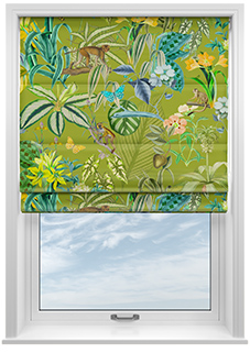 Barbados, Avocado - Twist&Fit Roman Blind